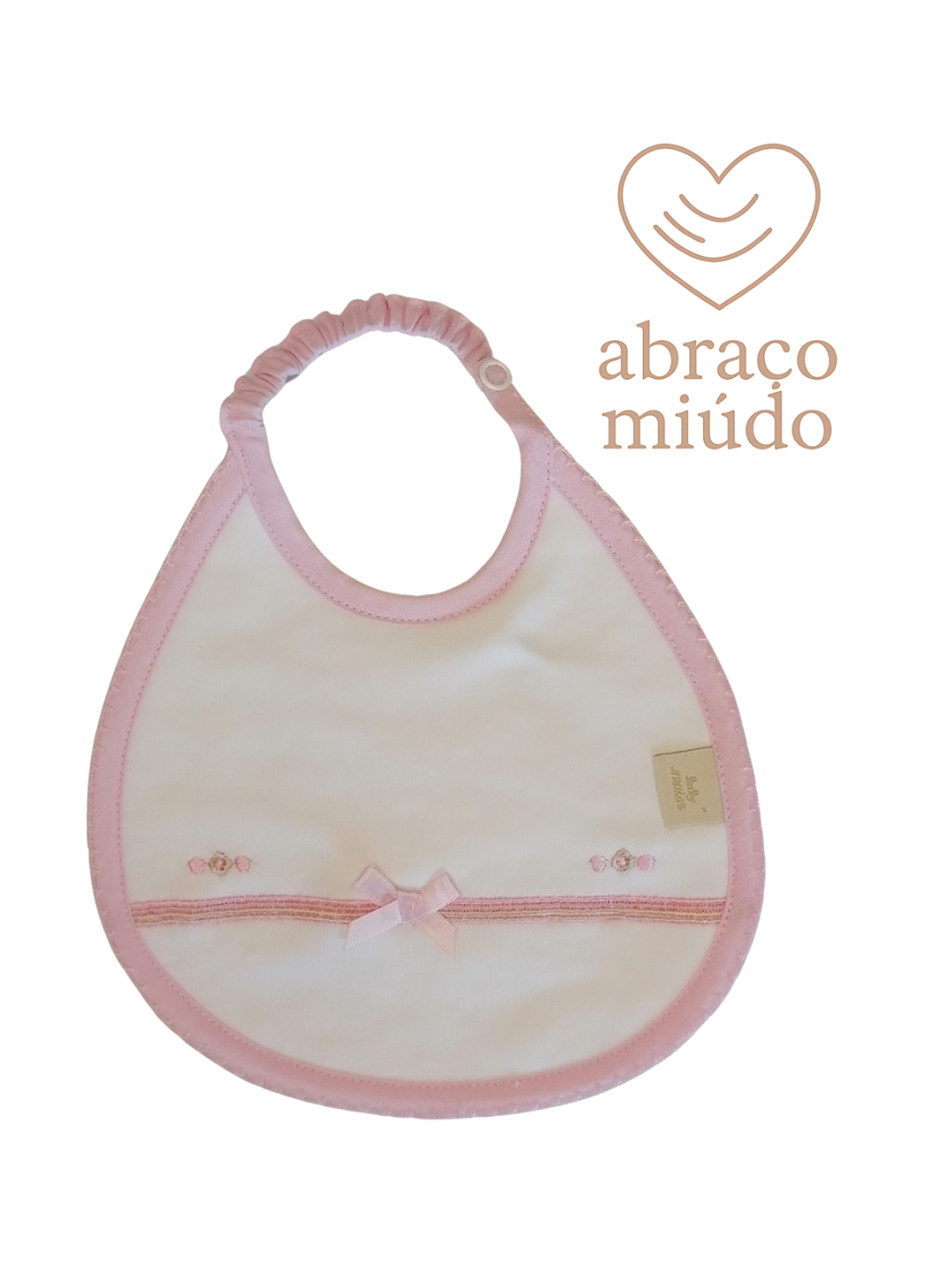 🍼 Babete Bordado em Algodão – Tamanho Único  3