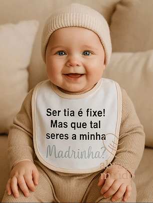 Babete com Mensagem – Tamanho Único 