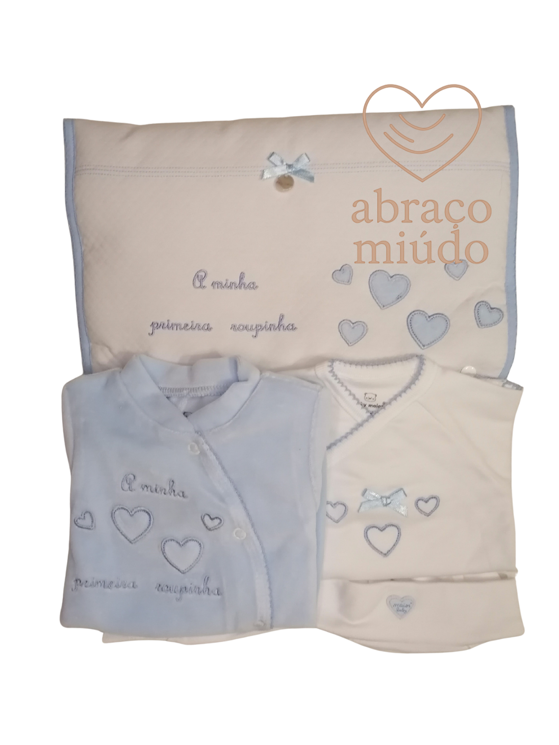 Conjunto Primeira Roupinha 1 Mês – 100% Algodão com Carda | Suave, Confortável e Perfeito para a Maternidade 1