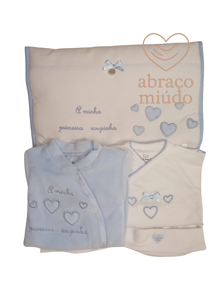 Conjunto Primeira Roupinha 1 Mês – 100% Algodão com Carda | Suave, Confortável e Perfeito para a Maternidade 1