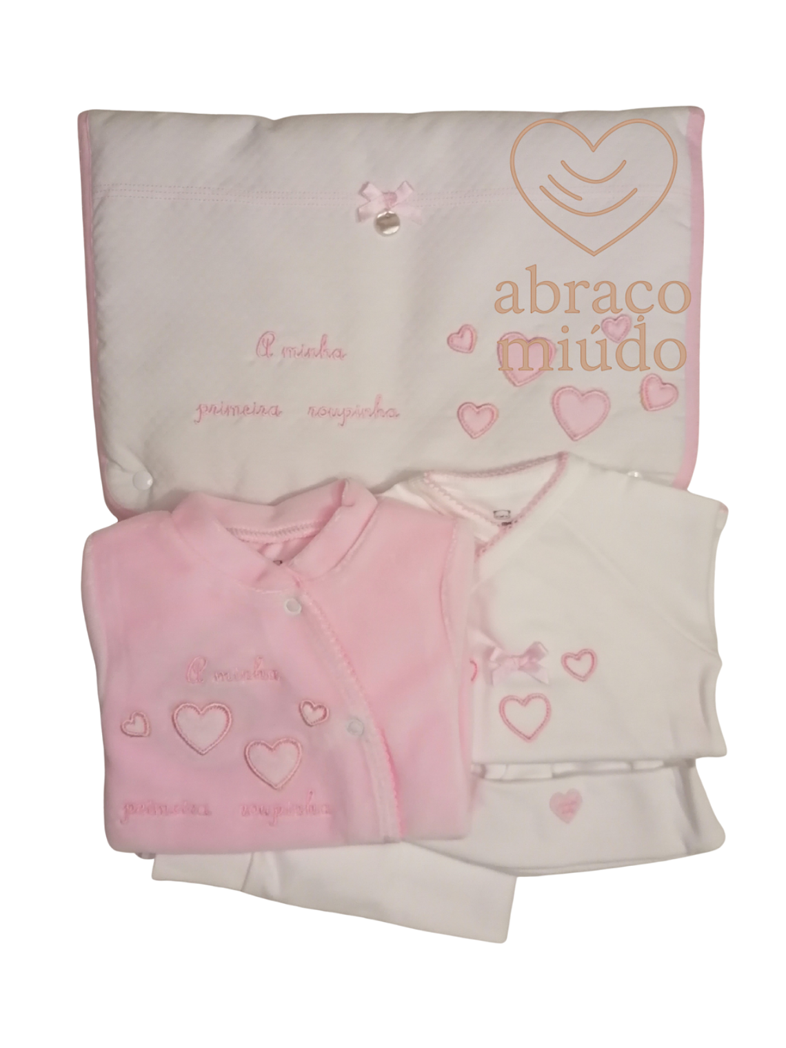 Conjunto Primeira Roupinha 1 Mês – 100% Algodão com Carda | Suave, Confortável e Perfeito para a Maternidade 2