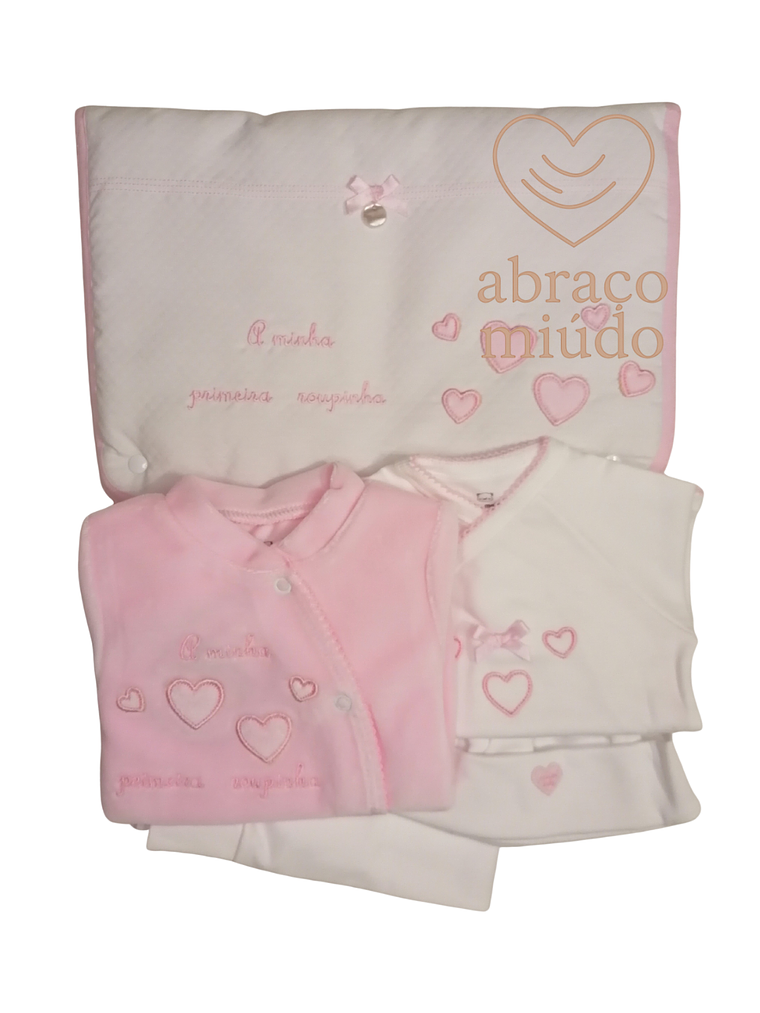 Conjunto Primeira Roupinha 1 Mês – 100% Algodão com Carda | Suave, Confortável e Perfeito para a Maternidade 2