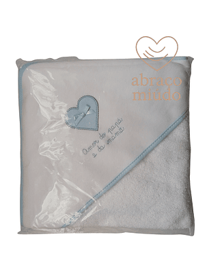 Toalha de Banho 100% Algodão – “Amor do Papá e da Mamã” | Tamanho 80x80 