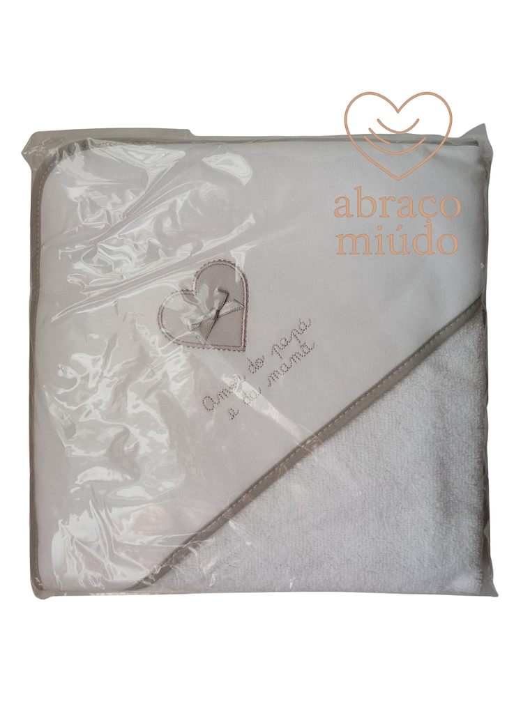 Toalha de Banho 100% Algodão – “Amor do Papá e da Mamã” | Tamanho 80x80  3