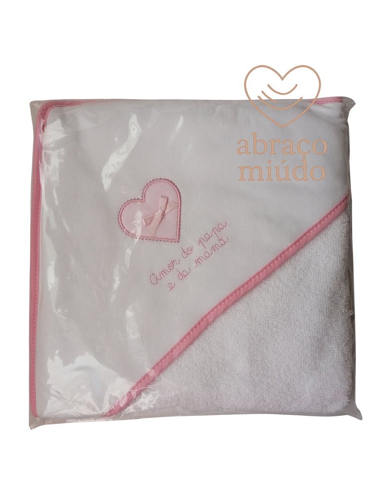 Toalha de Banho 100% Algodão – “Amor do Papá e da Mamã” | Tamanho 80x80  4