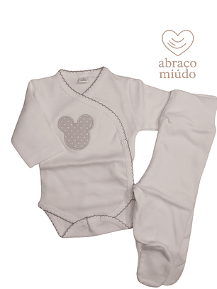 Conjunto Interior para Bebé vários tamanhos — 100% Algodão com Carda