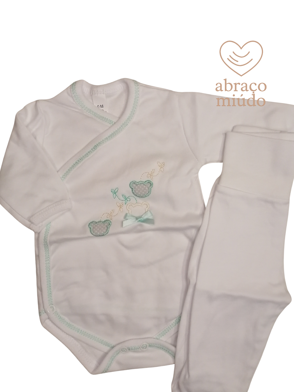 Conjunto Interior para Bebé vários tamanhos — 100% Algodão com Carda 1