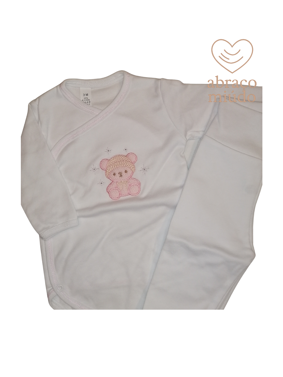 Conjunto Interior para Bebé vários tamanhos — 100% Algodão com Carda 1