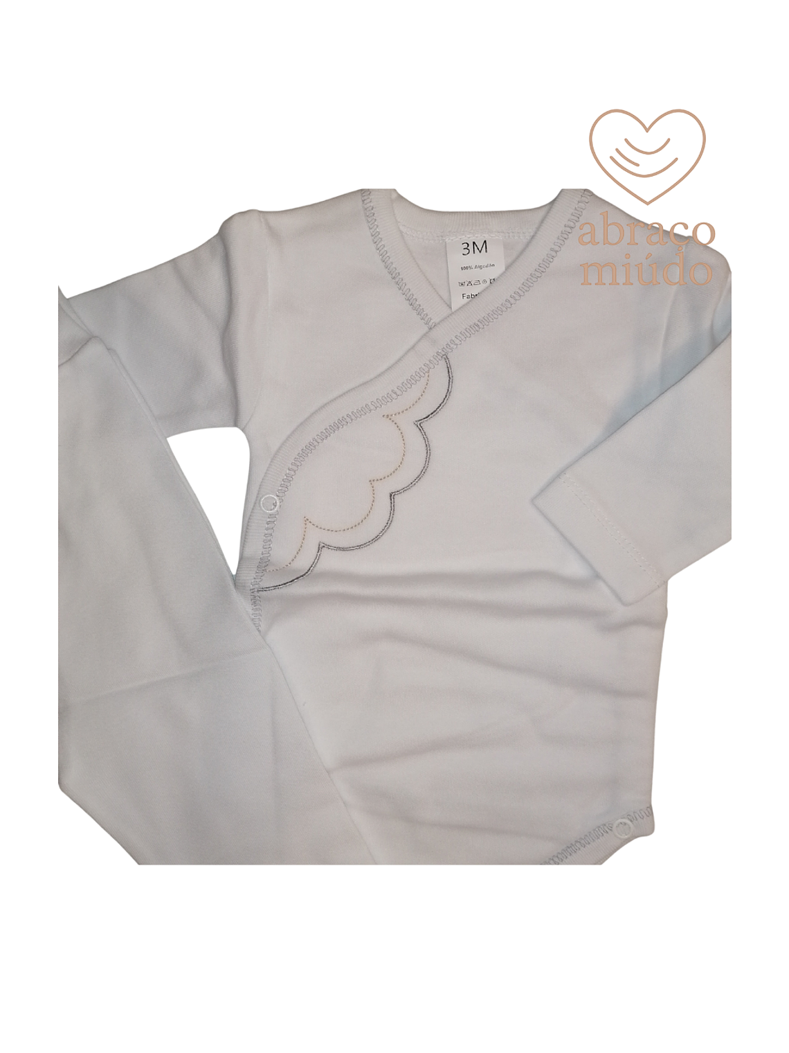 Conjunto Interior para Bebé 3 Meses — 100% Algodão com Carda 1