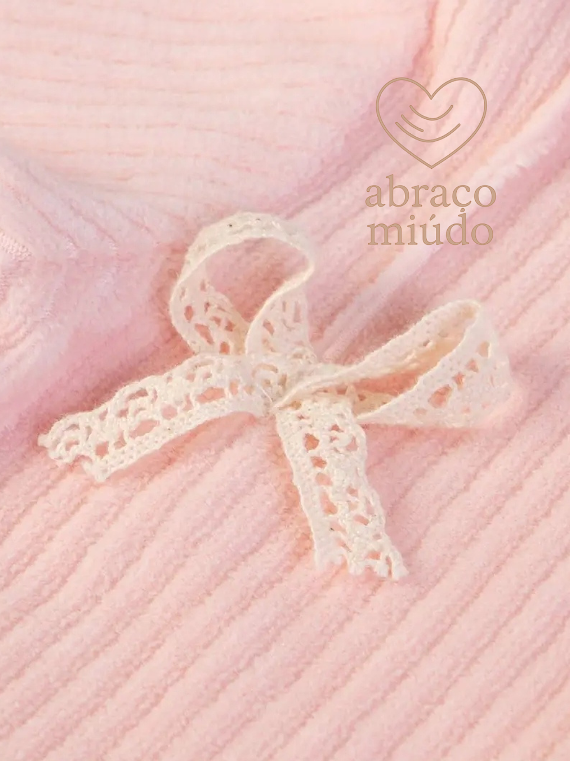 Babygrow de Veludo – Suave e Confortável vários tamanhos, Cor salmão  2