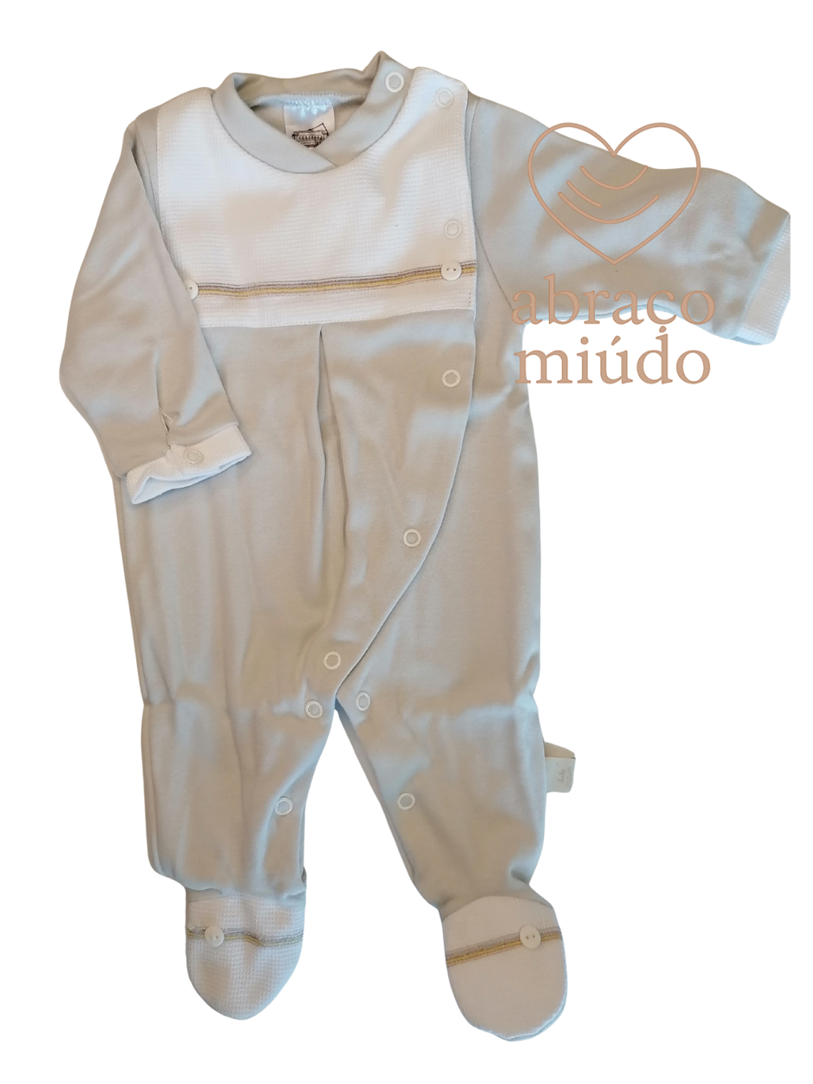 Babygrow 100% Algodão com Carda – Suave e Confortável. Várias cores e tamanhos.  2