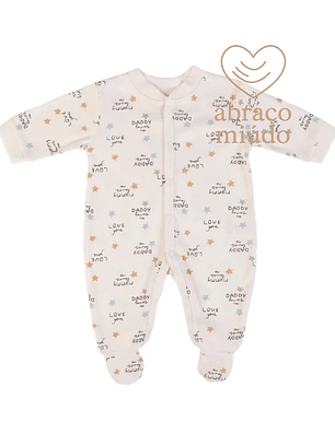 Babygrow 100% Algodão com Carda – Suave e Confortável. Vários tamanhos, Cor branca 