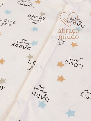 Babygrow 100% Algodão com Carda – Suave e Confortável. Vários tamanhos, Cor branca 