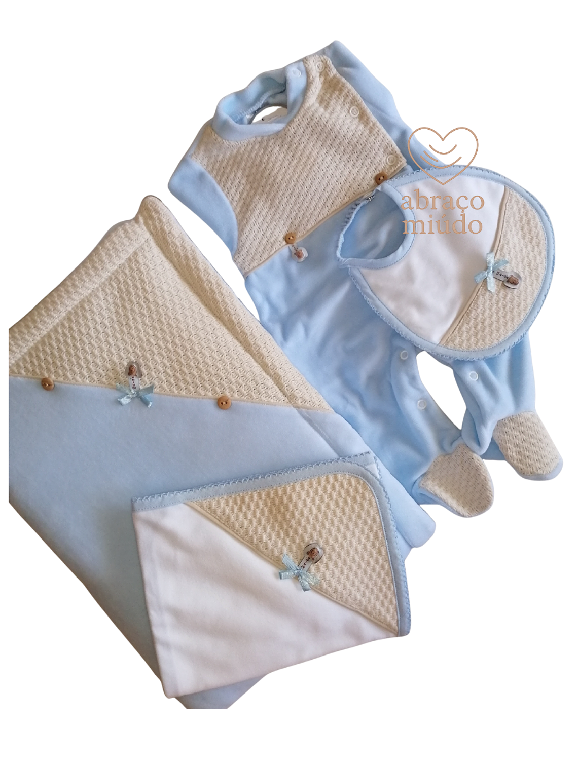 Conjunto de Saída de Maternidade em Várias Cores – 4 Peças 2