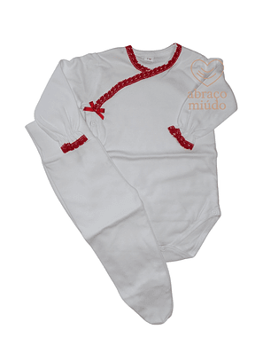 Conjunto Interior para Bebé 3 meses — 100% Algodão com Carda 