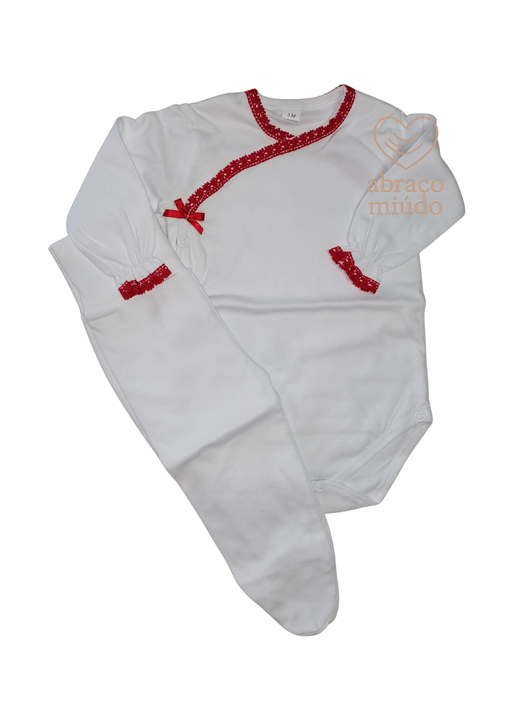 Conjunto Interior para Bebé 3 meses — 100% Algodão com Carda  1