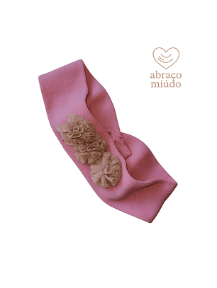 Fita de Cabelo para Bebé com Pompons | Acessório Infantil – Abraço Miúdo