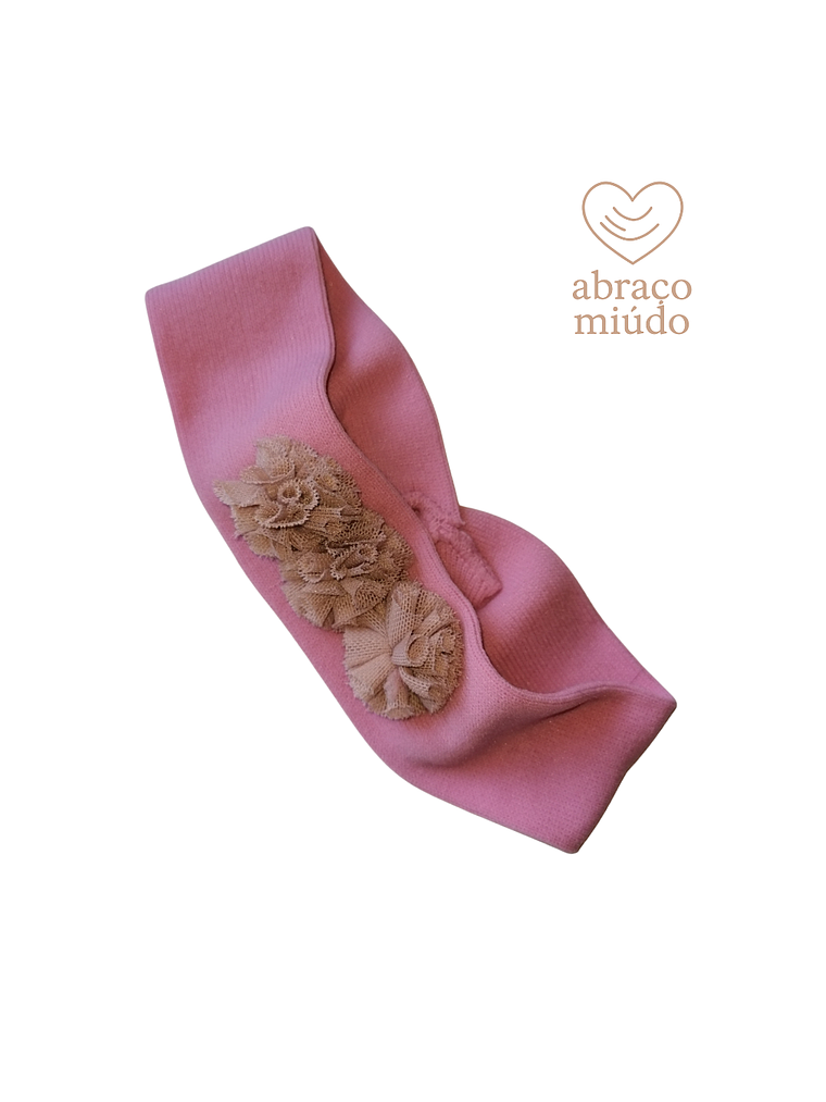 Fita de Cabelo para Bebé com Pompons | Acessório Infantil – Abraço Miúdo 1