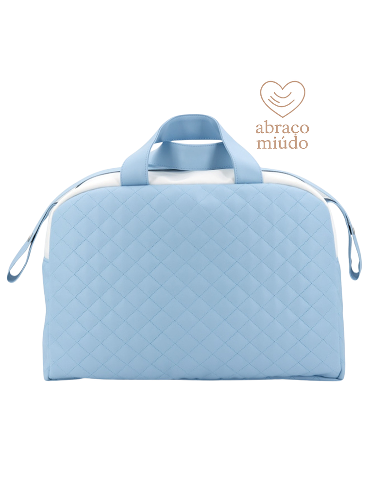 Saco de Maternidade Acolchoado com Laço – Azul Bebé 2
