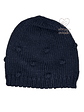 Gorro de Bebé em Malha com Bolinhas - Thumbnail 1