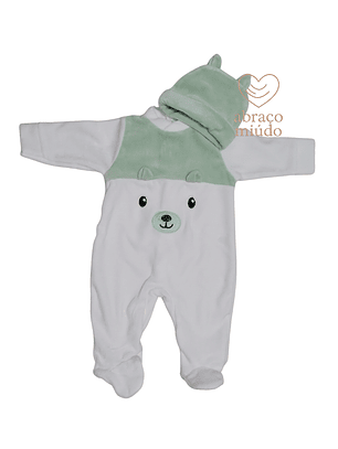 Babygrow em Veludo com bordado Ursinho – Várias cores 