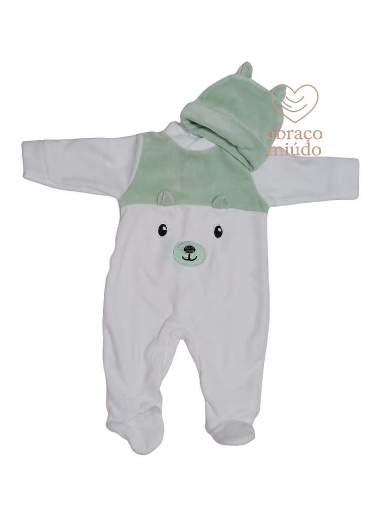 Babygrow em Veludo com bordado Ursinho – Várias cores  1
