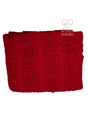 Manta de malha da avó – 100% acrílico