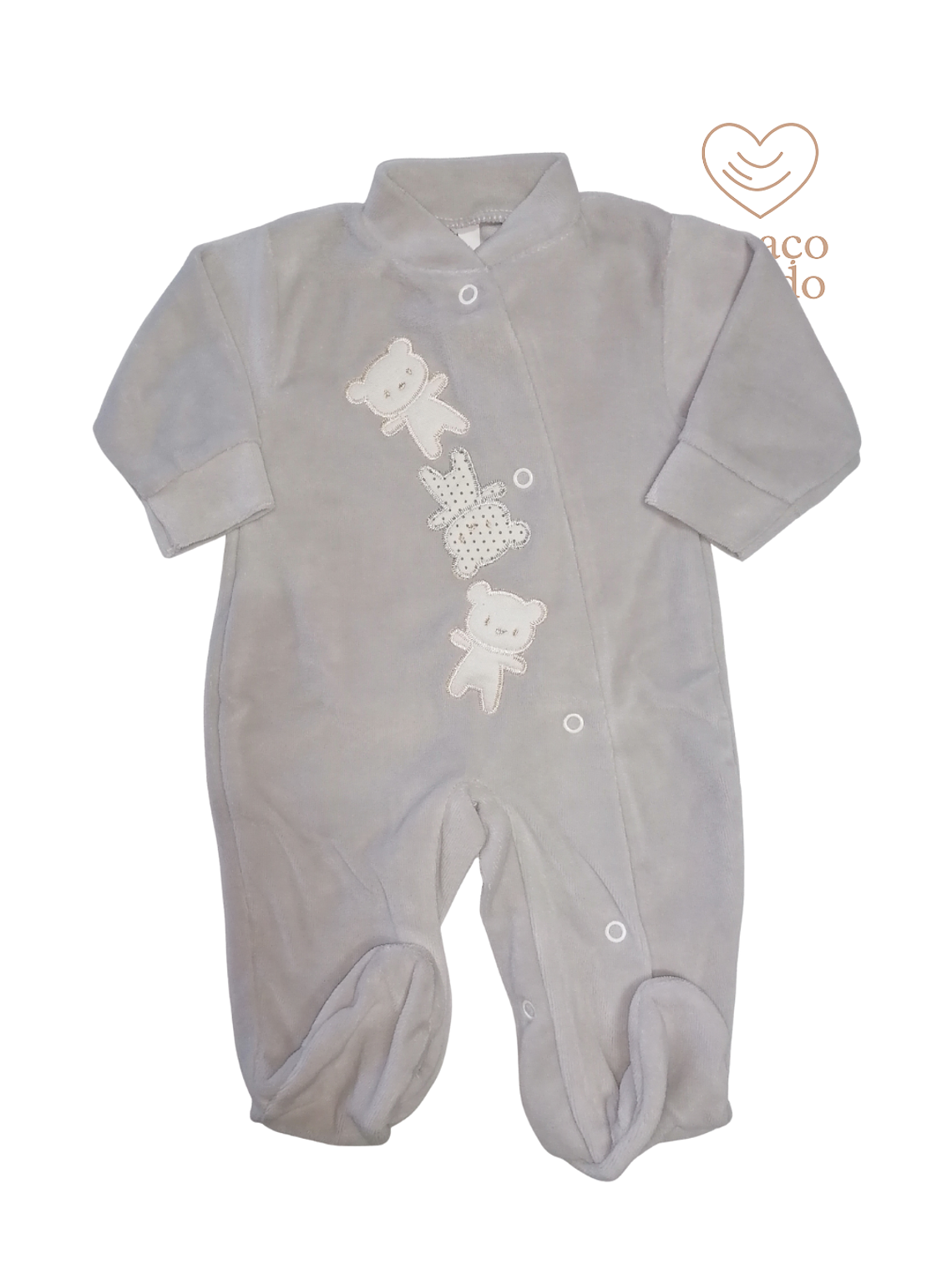 Babygrow de veludo - várias cores  5