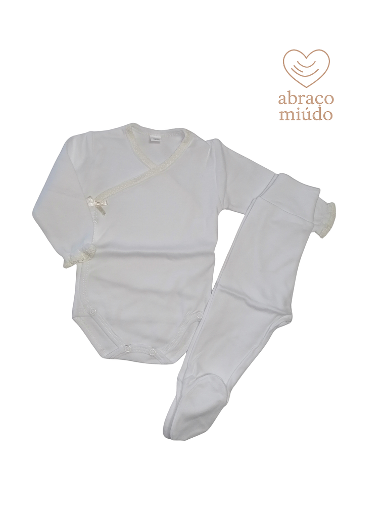 Conjunto Interior para Bebé vários tamanhos - 100% algodão com carda  1