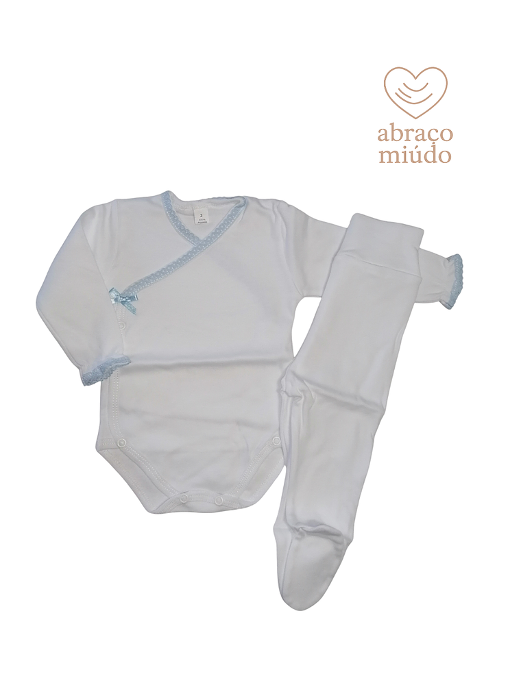 Conjunto Interior para Bebé vários tamanhos - 100% algodão com carda  2