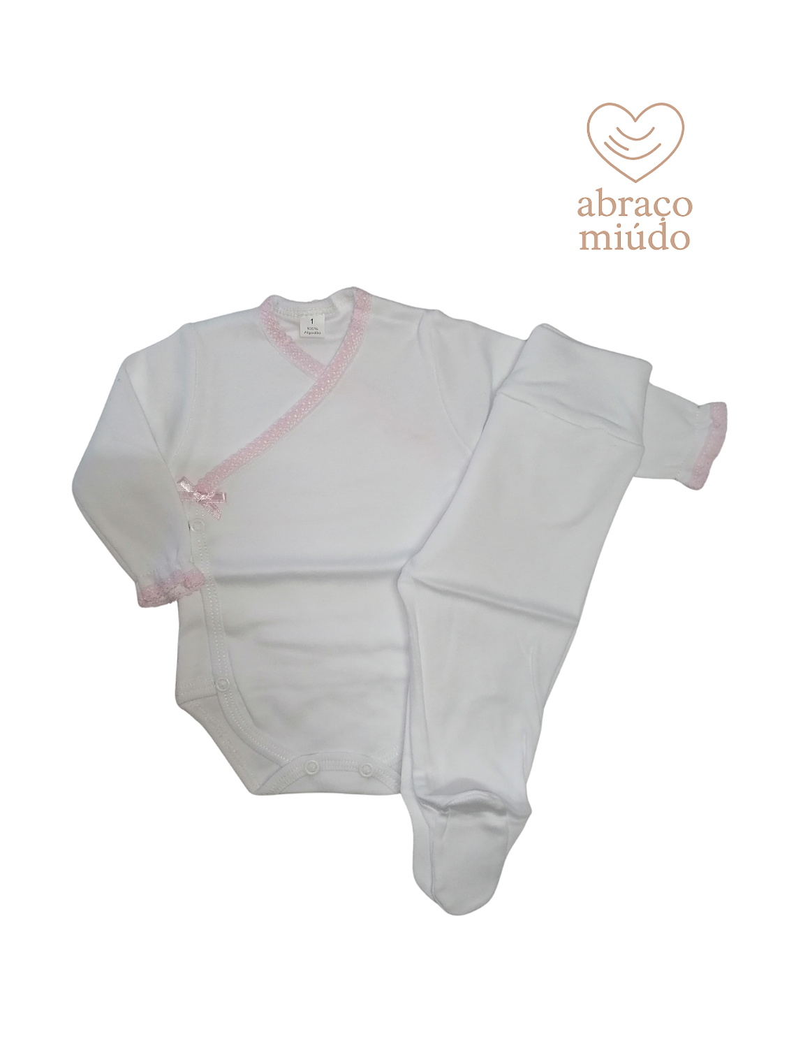 Conjunto Interior para Bebé vários tamanhos - 100% algodão com carda  6