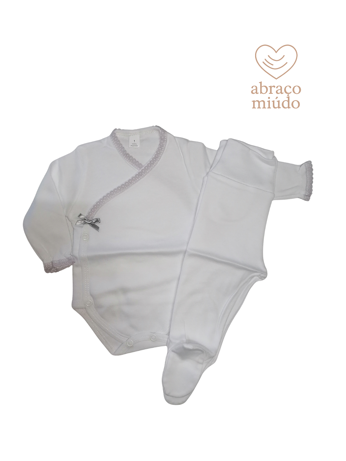 Conjunto Interior para Bebé vários tamanhos - 100% algodão com carda  7