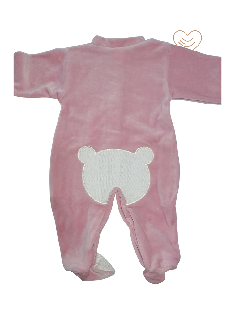 Babygrow veludo urso frente e verso  2