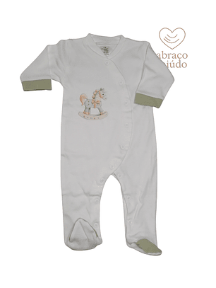 Babygrow algodão cavalinho várias cores 