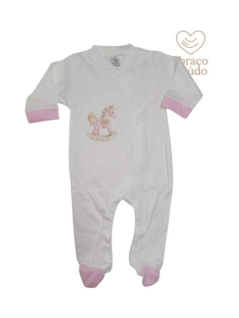 Babygrow algodão cavalinho várias cores  3
