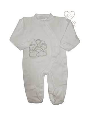 Babygrow algodão três animais várias cores 