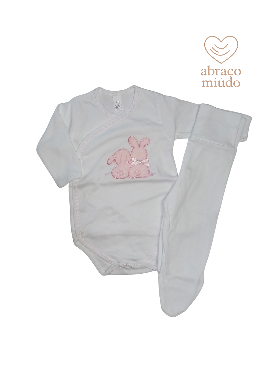 Conjunto Interior para Bebé — 100% Algodão com Carda  2