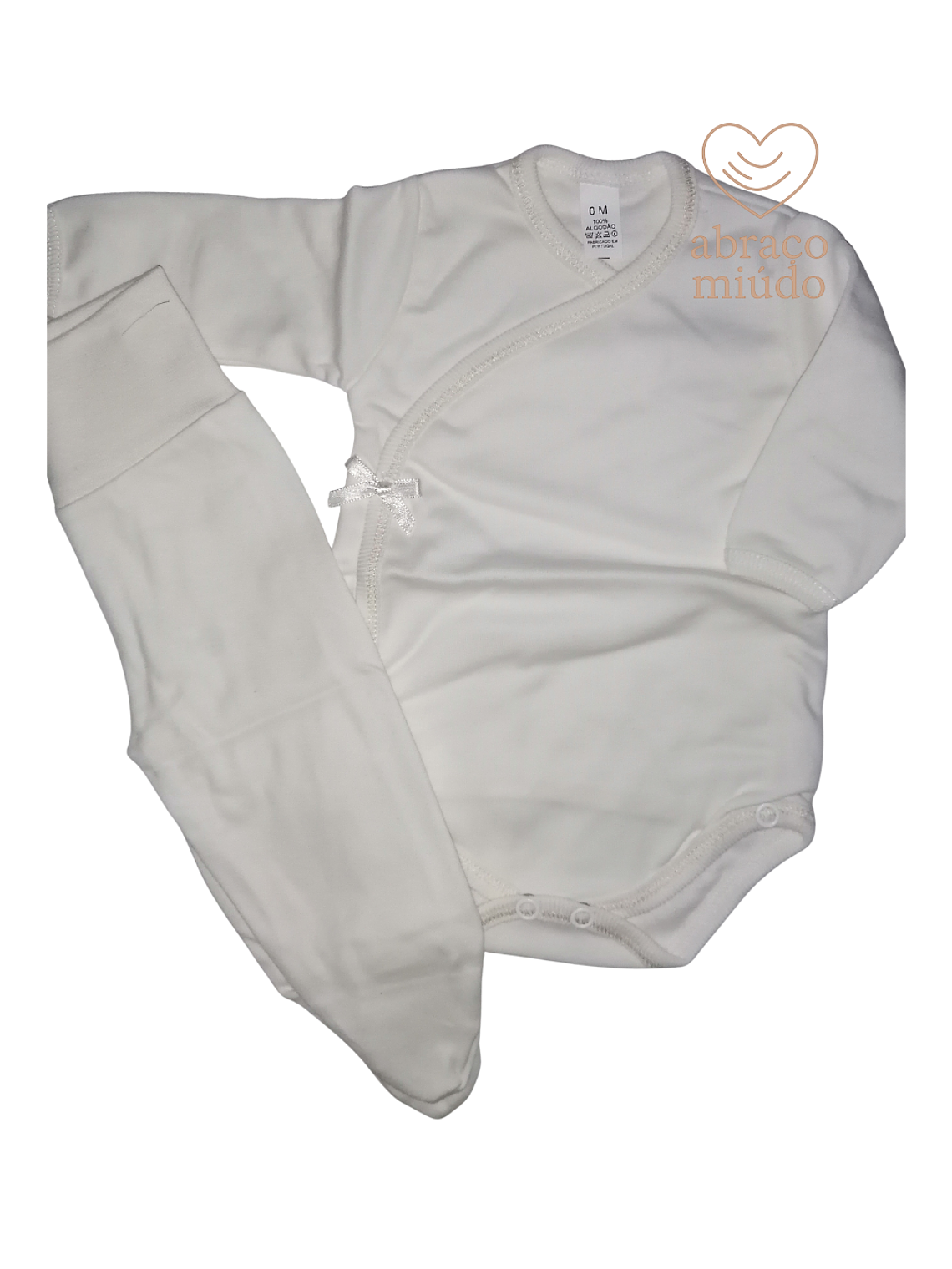 Conjunto Interior com carda de Body e calça - lacinho  2