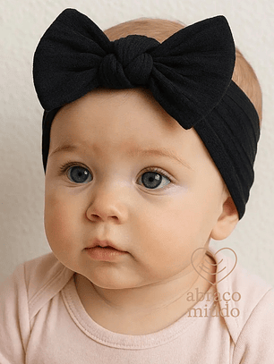 Fita de cabelo para bebé com laço