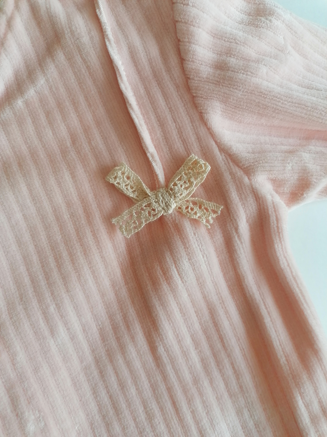 Babygrow de Veludo – Suave e Confortável vários tamanhos, Cor salmão  5