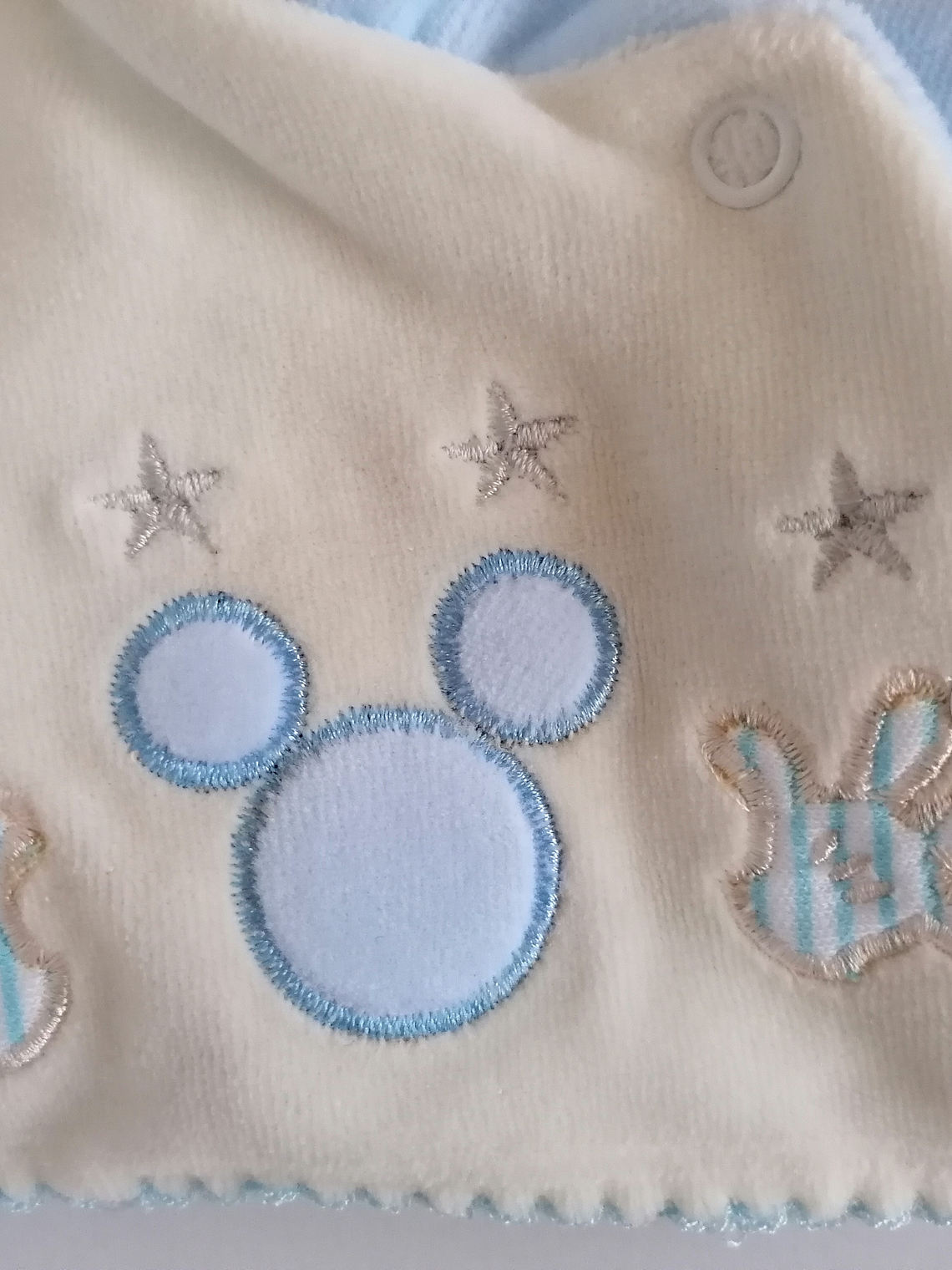 Babygrow de Veludo – Suave e Confortável Tamanho 1 mês, Cor azul 2