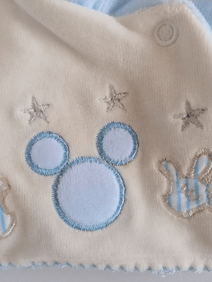 Babygrow de Veludo – Suave e Confortável Tamanho 1 mês, Cor azul