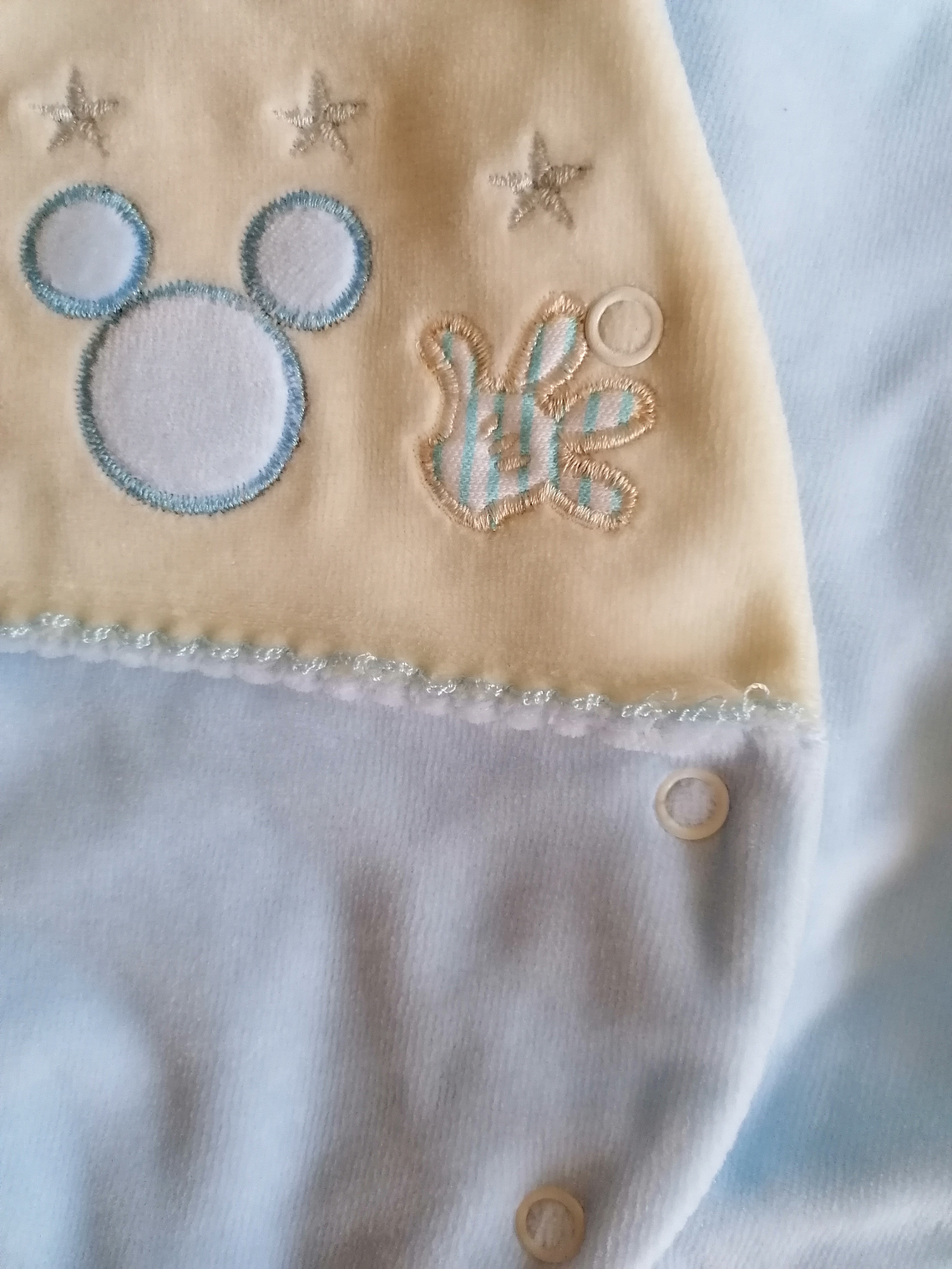 Babygrow de Veludo – Suave e Confortável Tamanho 1 mês, Cor azul 4