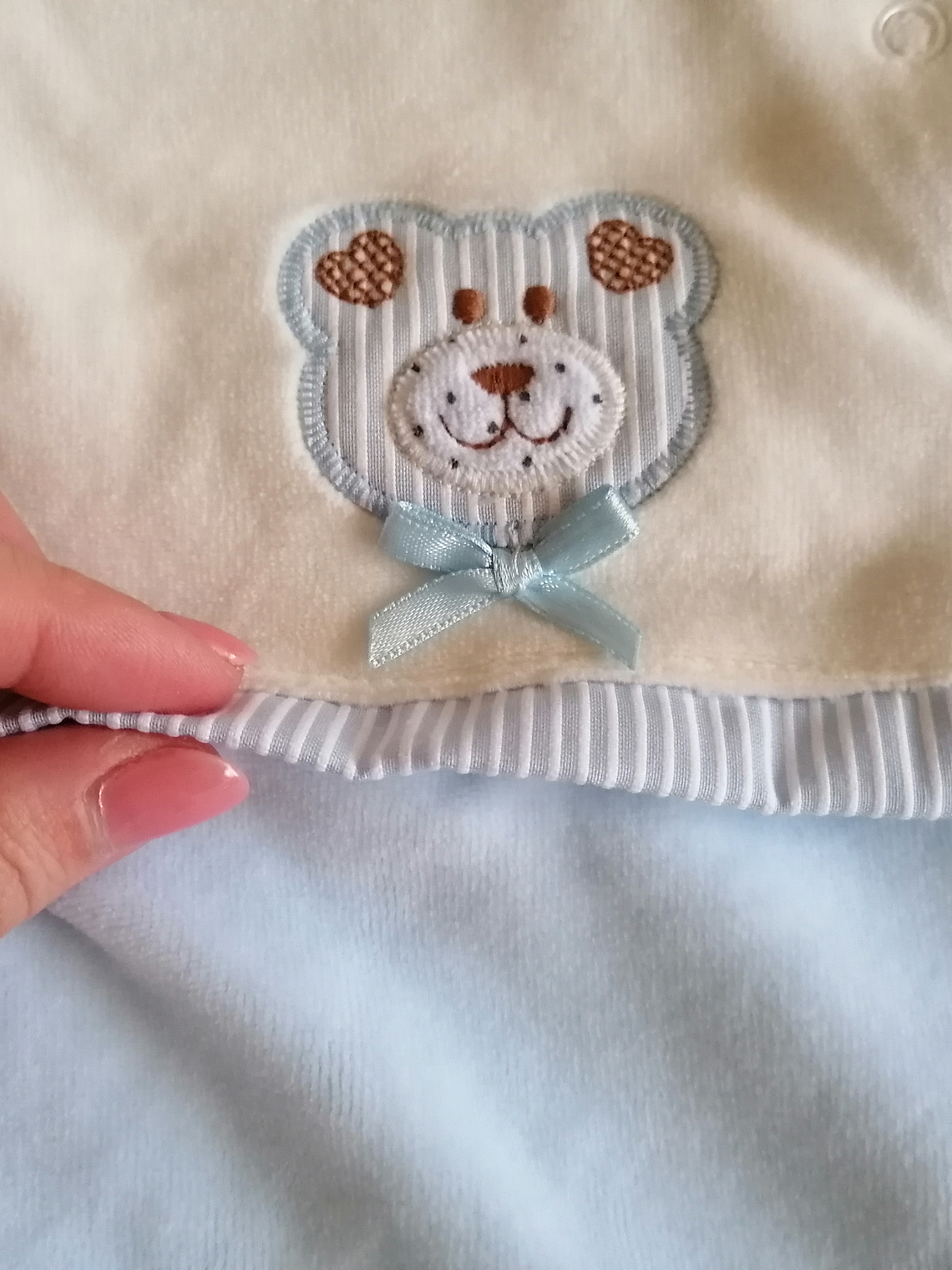 Babygrow de Veludo – Suave e Confortável Tamanho 1 mês, Cor azul 4