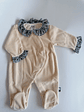 Babygrow de veludo para bebé com gola floral - Thumbnail 7