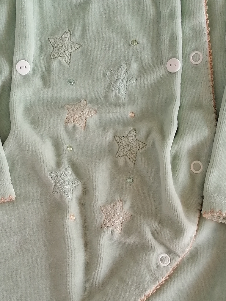 Babygrow Veludo Estrelinhas  2