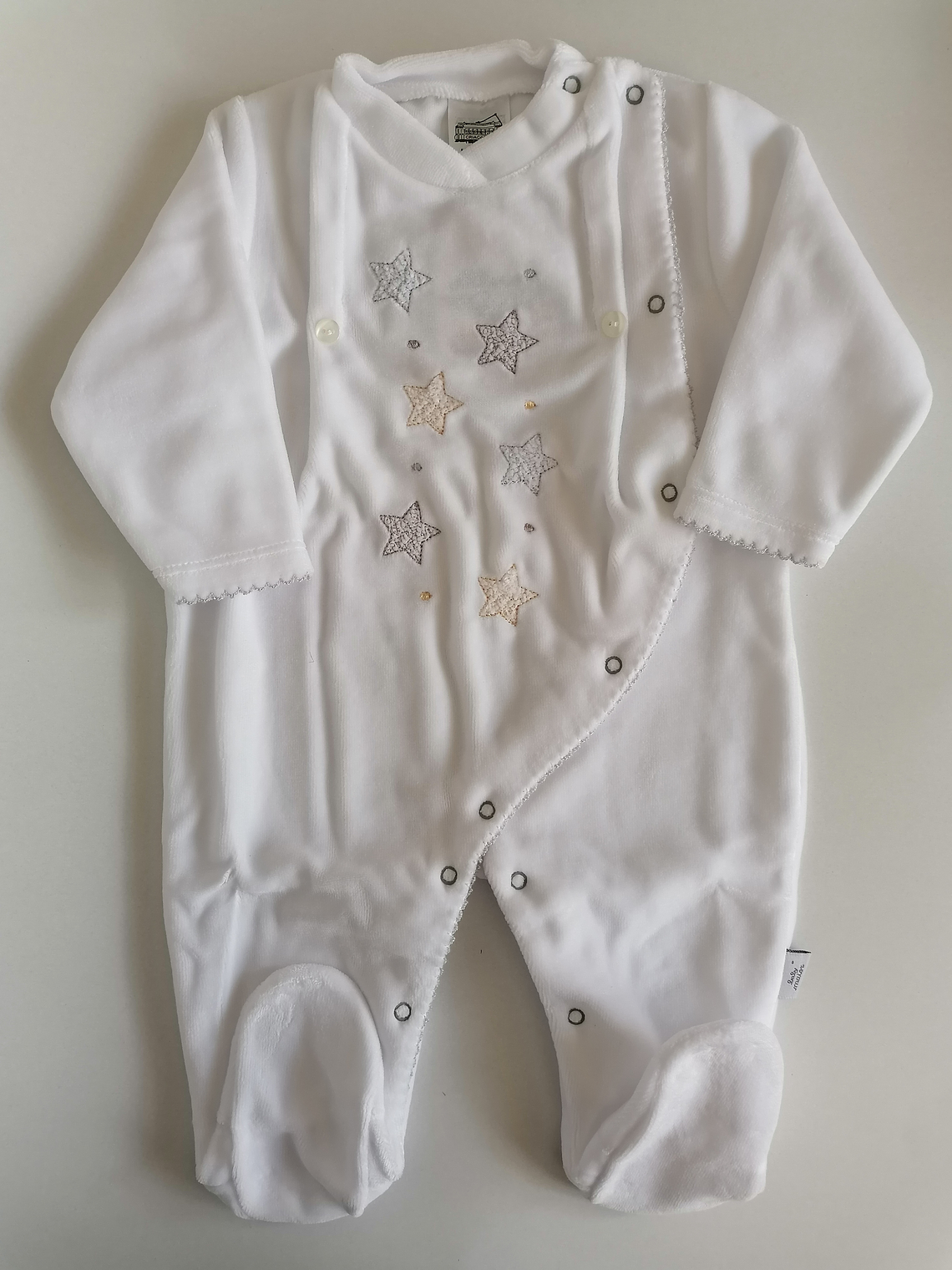 Babygrow Veludo Estrelinhas  4