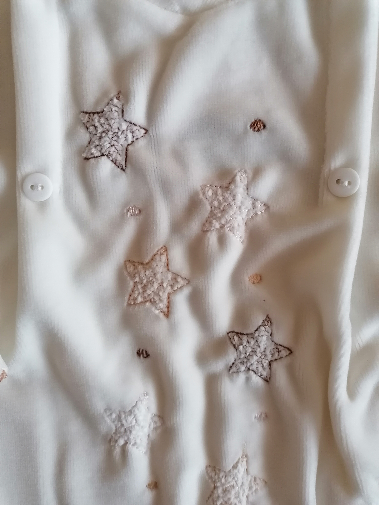 Babygrow Veludo Estrelinhas  6
