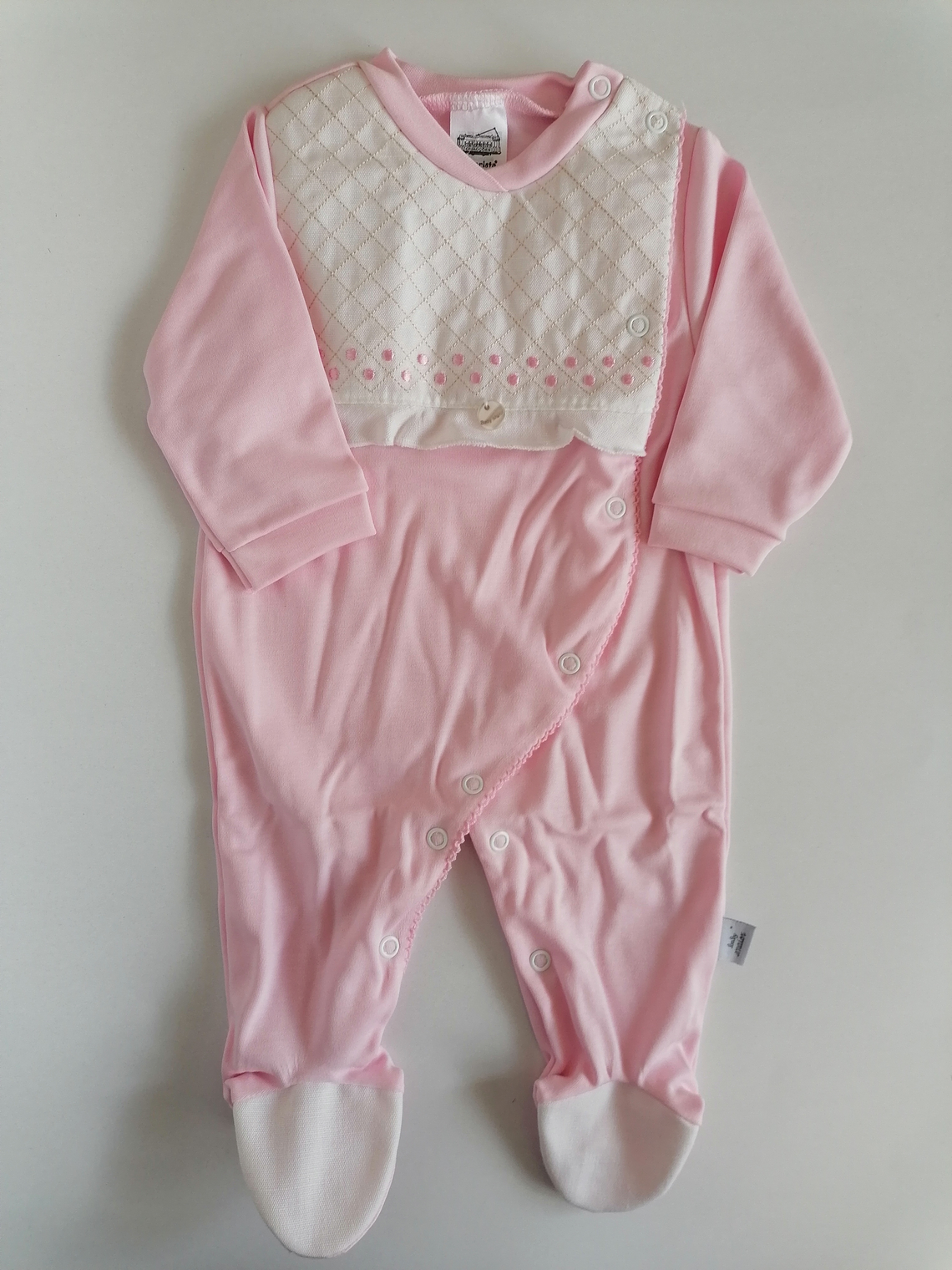 Babygrow de algodão com peitilho acolchoado 2