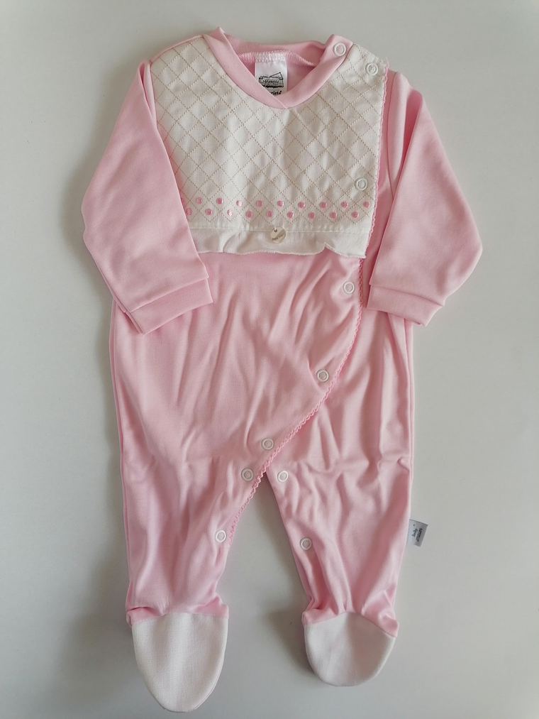 Babygrow de algodão com peitilho acolchoado 2